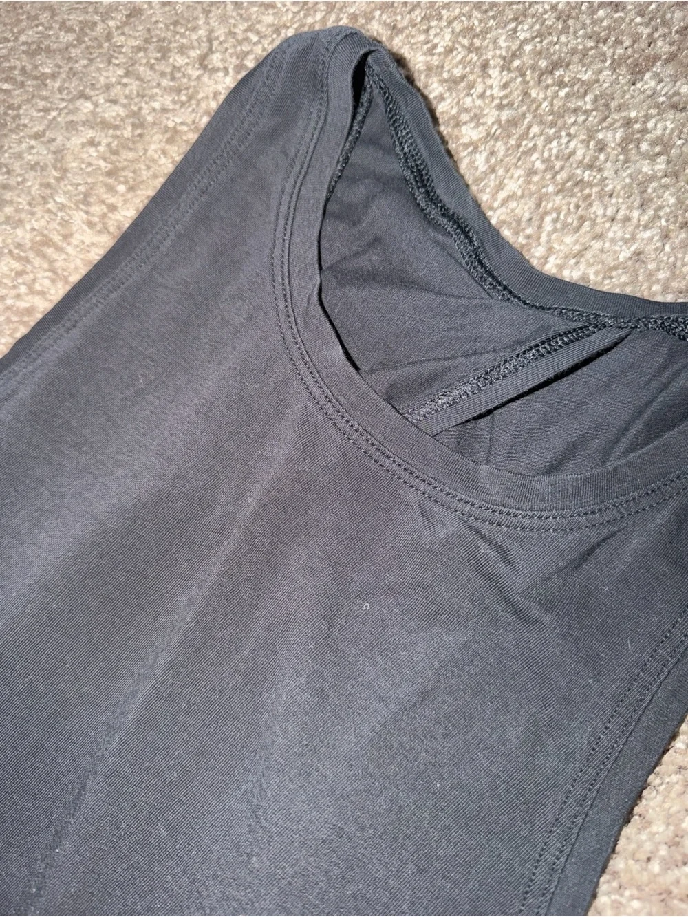 lululemon athletica Black Women's Tank Top open back
